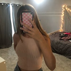 pink h&m tank top